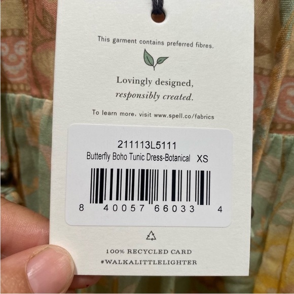 NWT Spell & the gypsy butterfly boho tunic dress - Picture 5 of 6